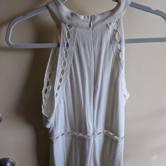 🤍ANGL Greek Goddess Romper Halter in White NWOT - Picture 5 of 8